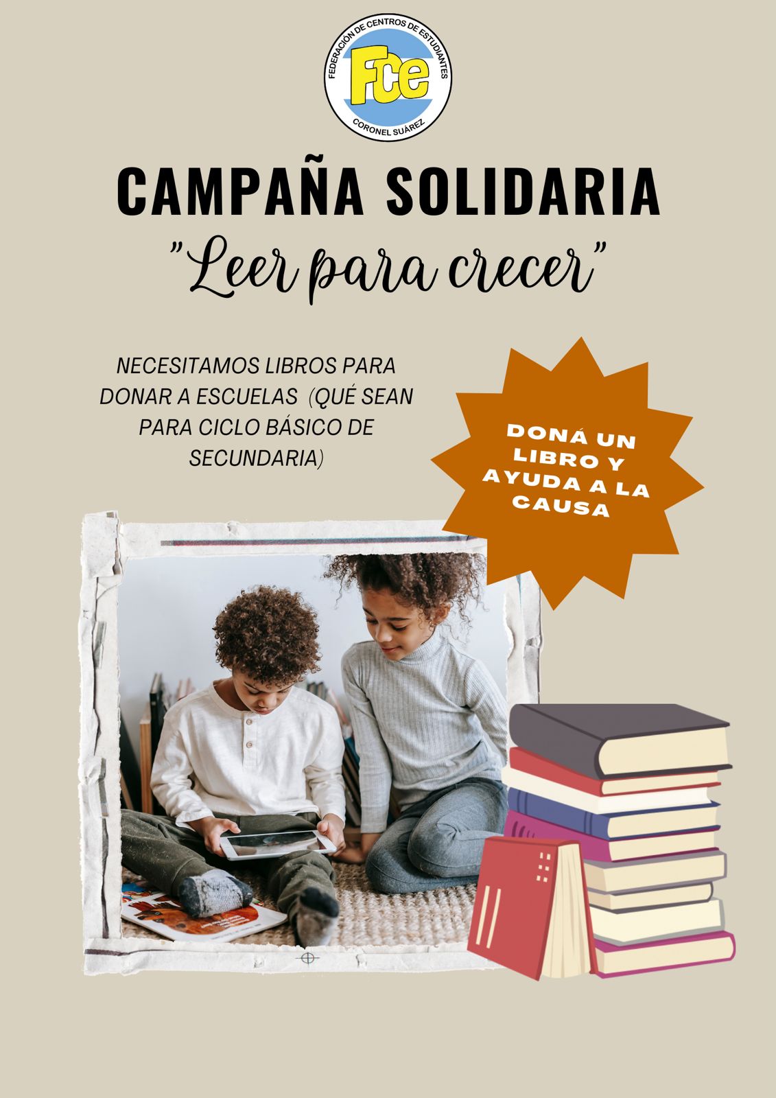 Leer Es Poder Campaña solidaria “Leer para crecer”