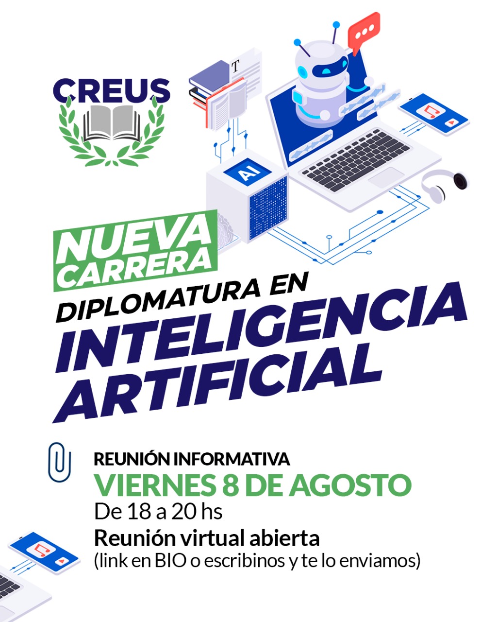 CREUS suma una nueva carrera universitaria: Diplomatura en <b>Inteligencia Artificial</b> thumbnail